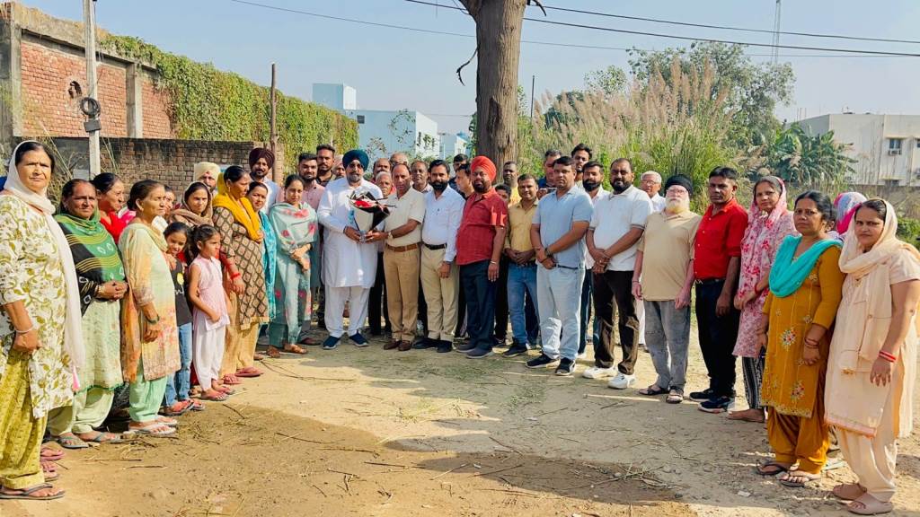 MLA Kuljit Singh Randhawa launched development work in Lucky Vihar and Shri Ravidas Mohalla